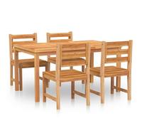 Solid Wood Teak Garden Dining Set Dining Table Chair Multi Sizes/Models vidaXL
