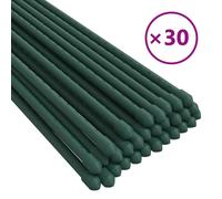 (150 cm) vidaXL 30x Garden Plant Stakes Green Steel Garden Flower Support Multi Sizes