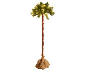(150 cm) vidaXL Christmas Tree with LEDs Palm Tree Christmas Decoration Artificial Tree
