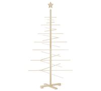 Wooden Christmas Tree Assemble Xmas Tree for Decoration Solid Wood Pine vidaXL