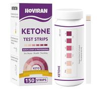 150-Count Ketone Test Strips for Urine Testing - Monitor Ketosis for Ketogenic & Low-Carb Diets