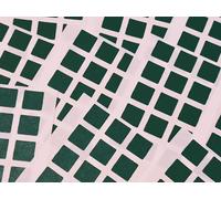 150 Dark Green Square Stickers - Sticky Coloured Self Adhesive Squares for Colour Coding