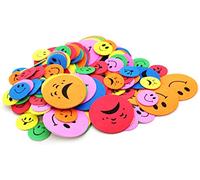 150 Foam Funny Face Stickers - Assorted Colours & Designs