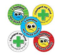 150 I Bumped My Head Today Health & Safety Childrens Pupils School Stickers 25mm Primary Teaching Services