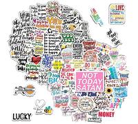 150 Inspirational Essay Stickers, Waterproof Notebook Stickers, DIY Decoration Supplies, Positive English Stickers, Personalized Retro Scrapbook Stickers, Suitable for Teenagers and Adults