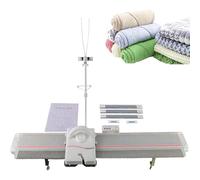 150 Knitting Machine Household Plastic High Efficient Knit Machine with Accessories 6.5mm Mid GaugeAutomatic Knitting Machine for Adults and Kids Easy Home Crafting