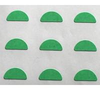 150 Labels, 10x5mm Half Moon Shape, Green, Self-Adhesive Stickers, Minilabel Shapes