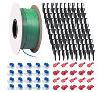 150 m Universal Boundary Cable for Robotic Lawnmower + 100 Pegs + 20 Cable Connectors + 10 Connection Clamps, Boundary Wire for Lawnmowers, Compatible with Bosch, Gardena, Husqvarna, Stihl etc