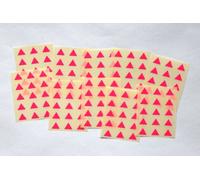 150 Magenta Triangle Stickers - Sticky Coloured Self Adhesive Triangles for Colour Coding