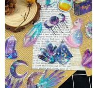 150 Magic Witch Stickers, Waterproof Transparent Flash Film Stickers, Personalized Decorative Sticker Set, Suitable for Decorating Water Cups, Suitcases, Mobile Phone Cases.