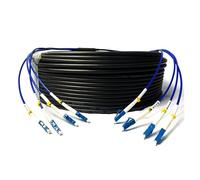 150 Meter LC Armored Optical Cable, Singlemode, 2C, 4 Core, 6 Core, 8 Core, 12 Core, GYXTW, Outdoor, Not Hard Soft Fiber Optic Cable (12-core 12LC-12LC)