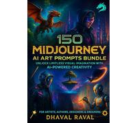 150 MidJourney AI Art Prompts: Inspiring Visual Ideas for Artists, Creators & AI Enthusiasts: Creative Prompt Book with 15 Themed Categories | Ideal ... Concept Design, and Imagination Boosting