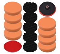 (150 mm (14 pcs)) vidaXL Polishing Pad Set 14/18 Piece Buffing Sponge Car Waxing 150mm/180mm