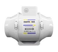 150 mm - 6 inch Diameter In Line Bathroom Extractor fan with Run On Timer Loft Mounted Inline Shower Ceiling Powerful Ventilation Damp Control Silent In-line Toilet Ventilator