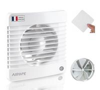 150 mm Bathroom Air Extractor with Chain Switch, Non-Return Valve + Mosquito Net, for Kitchen and Toilet, Wall or Ceiling Installation, 5 Year Warranty