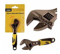 Rolson 150mm Adjustable Wrench Black Nickel