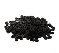 150 Outdoor Gutter Light Clips S Hook Light Hangers for Hanging Christmas String Lights and Decorations on Gutters Railings Fences Weather Resistant Reusable(Black)