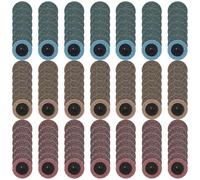 150 Pack 50 mm Quick Change Disc Set, 2 Inch Roll Lock Sanding Discs | Surface Conditioning Pads for Strip, Grind, Polish, Deburr, Finish, Rust Paint Removal, Metal Prep - Coarse, Medium, Fine