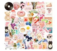 150 Pack Aesthetic Stickers - Waterproof Vinyl Decals for Water Bottle, Laptop, Journal | Cute Cartoon Watercolour Designs | Unique Gift Ideas for Girls, Teens, Adults