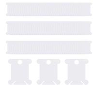 150 Pack Durable Plastic Embroidery Bobbins, Universal Thread Organizers for Cross Stitch & Sewing, Essential Craft Accessories for Crafters & Professionals