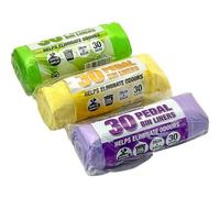 150 Pack Pedal Bin Liners Scented With Handles Heavy Duty Rubbish Dustbin 20L