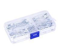 150 Pack Safety Pins - 5 Sizes, Large, Rust Resistant for Clothes, Art, Crafts, Sewing, DIY, Pinning, Hemming (Silver)