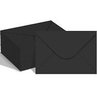 150 Packs of Gift Card Envelopes, Black Mini Envelopes, Gift Card Holder, Business Card Envelopes (4"x2.75") (black)