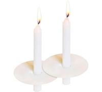 150 Packs Unscented White No Smoke Church Candles with Drip Protectors for Devotional Candlelight Vigil Service
