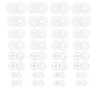 150 Pairs Invisible Snaps for Sewing, Plastic Clear Buttons Snaps Round Transparent Snap Fasteners Button Sew On Buttons Clear Sew On Button Clear Sew On Button Press Button Sew On Snaps for Fabric