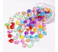150 PCS Acrylic Diamond Crystals Fake Crushed Ice Rocks Plastic Gemstones Artificial Plastic Ice Cubes for Vase Fillers Home Decoration Arts Crafts Display Fish Tank Rocks Table Scatter (Mix)