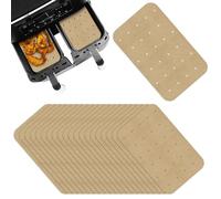 150 Pcs Air Fryer Liners Air Fryer Parchment Paper Liners Unbleached Parchment Paper for Air Fryer Liners Disposable Rectangle Non-Stick Airfryer Liners for Baking Ninja Foodi Dual (5.5 x 8 inches)