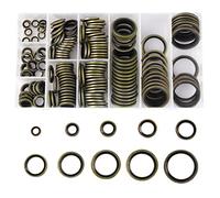 150 pcs Bonded Seal Washer Assortment,Asudaro Automotive Dowty Bonded Seal Washer Assortment Rubber O Rings Kit for Automotive, Appliances, Bearings, Pumps 10 Size M6-M24
