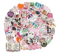 150 PCS Book Stickers, Romance Holographic Bookish Stickers, Glitter Vinyl Waterproof Stickers for Laptop Computer Phone Scrapbook Water Bottle Travel Case Ebook Bottle