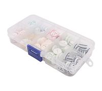 150 PCS Colorful Resin Buttons Round Resin Buttons for Sewing Crafting Baby Cardigans Assorted Buttons with Plastic Storage Box（Little Bear）