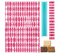 150 Pcs Cookie Letter Number Stamp Set Cookie Stamps for Baking Cookies Alphabet Number Stamps for Clay Fondant Embosser Letter Stamp Biscuit for DIY Fondant Cake/Cookies Impress Embosser Cutter