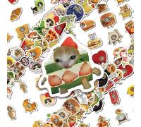 150 Pcs Cute Cat Stickers, Funny Cat Decorative Stickers, Kitten Stickers for Journals, Envelopes, Scrapbooks, Desk Decor, Stationery, and DIY Crafts