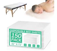 150 Pcs Disposable Massage Table Sheets 31" x 71", Non-Woven Disposable Bed Sheets for Massage Table Cover Breathable SPA Bed Cover for Spa, Massage, Beauty, Tattoos, Travel