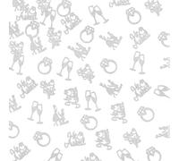 150 PCS Engagement Party Decorations, Silver Glitter He Asked She Said Yes Confetti, Diamond Ring Table Scatter, Bridal Shower Engagement Wedding Party Decorations Supplies