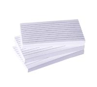 150 Pcs Flash Cards, Revision Cards White Paper Index Cards Flashcards Revision Fash Ruled Index Cards for School Study Office Working School Learning
