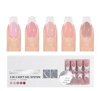 150 Pcs French Tip Press On Nails Pre Primer For Easy Application Full Covers Acrylic False For Fashion Art Salon Nail