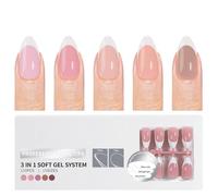 150 Pcs French Tip Press On Nails Pre Primer For Easy Application Full Covers Acrylic False For Fashion Art Salon Nail