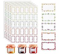 150 PCS Fruit Labels for Jars, 30x50mm Easy Peel Jar Labels Self Adhesive, for Kitchen Refrigerator, Food Bottle, Preservation Container