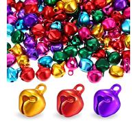 150 Pcs Jingle Bells For Crafts 1/2 Inch Mini Tiny Small Jingle Bells For Crafting, Christmas Bell For Crafts, Multi-Color Metal Bell For Festival And Party Decor Diy Holiday Decorations