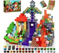 150 PCS Magnetic Building Blocks Set for Kids - Educational STEM Magnet Toys for Boys & Girls Age 3+, Creative Construction Cubes Gift for Toddlers & Children Forest Portal Building Cubes Set