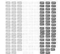 150 Pcs Metal Bra Hooks and Clasps 10mm Clasp Hooks Swimsuit Bra Strap Replacement Accessories Bra Strap Slide Hook Clasp