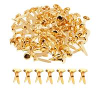150 Pcs Metal, Split Pins,8x20mm Gold Clips Round Head Mini Brass Brads DIY Split Pins for Crafts Scrapbooks Cards Photo Walls