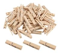 150 Pcs Mini Pegs, String & Wooden Clips for Photos, Small Craft