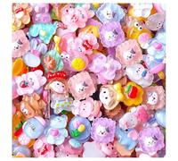 150 Pcs Mixed Cartoon Resin Charms Set, Kawaii DIY Slime Clay Craft Supplies, Flatback Decoden Embellishments for Phone Case Scrapbooking Hair Clips, NailsJewelry Makin (Multicolored)