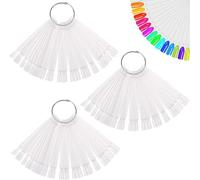 150 Pcs Nail Swatch Sticks, Fan-shaped Nail Display Sticks for nail swatches Nail Art, Gel Polish Practice, and Color Testing Perfect for Nail Technicians and DIY Enthusiasts