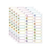 150 Pcs Name Stickers for Kids,Cute Patterns Name Stickers for Water Bottles,Write-On Waterproof Names Labels,Self Adhesive Bottle Labels,Daycare School Office Supplies,Assorted Colors